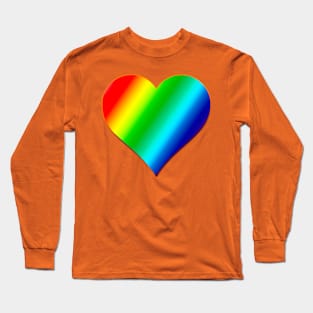 Rainbow Heart Long Sleeve T-Shirt